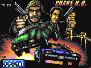 Chase HQ title screen for Commodore 64